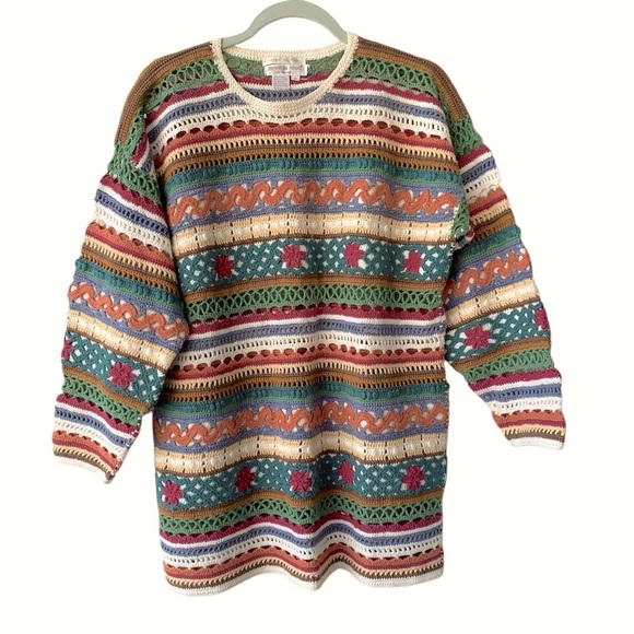 Jennifer Reed Hand Knit Vintage Knit Sweater S - Picture 1 of 6